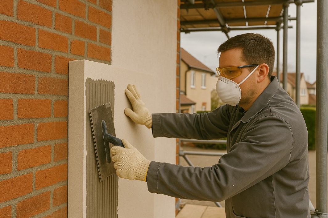 External Wall Insulation installation